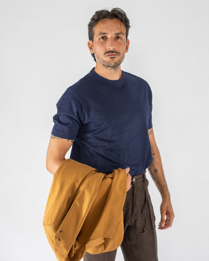 T-shirt uomo in Filo di Scozia tinta unita