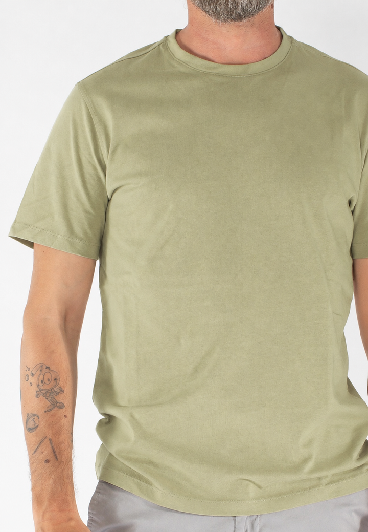 T-shirt uomo girocollo slim fit in 100% cotone
