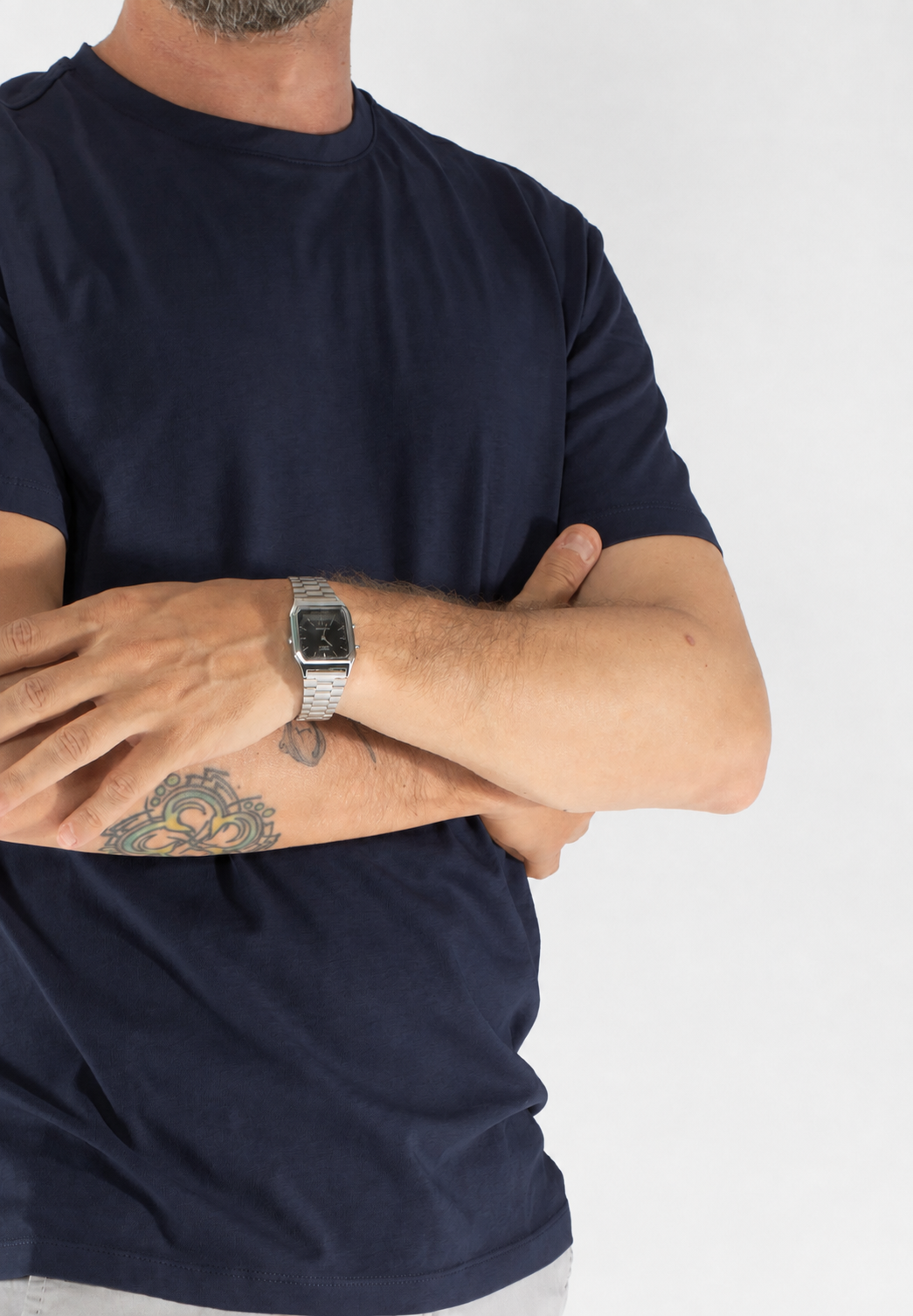 T-shirt uomo girocollo slim fit in 100% cotone
