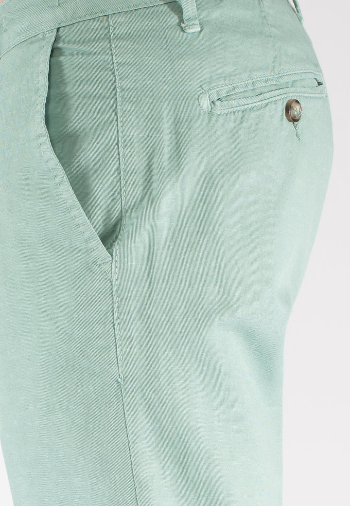 Pantalone uomo bianco Capri fit in cotone e lino